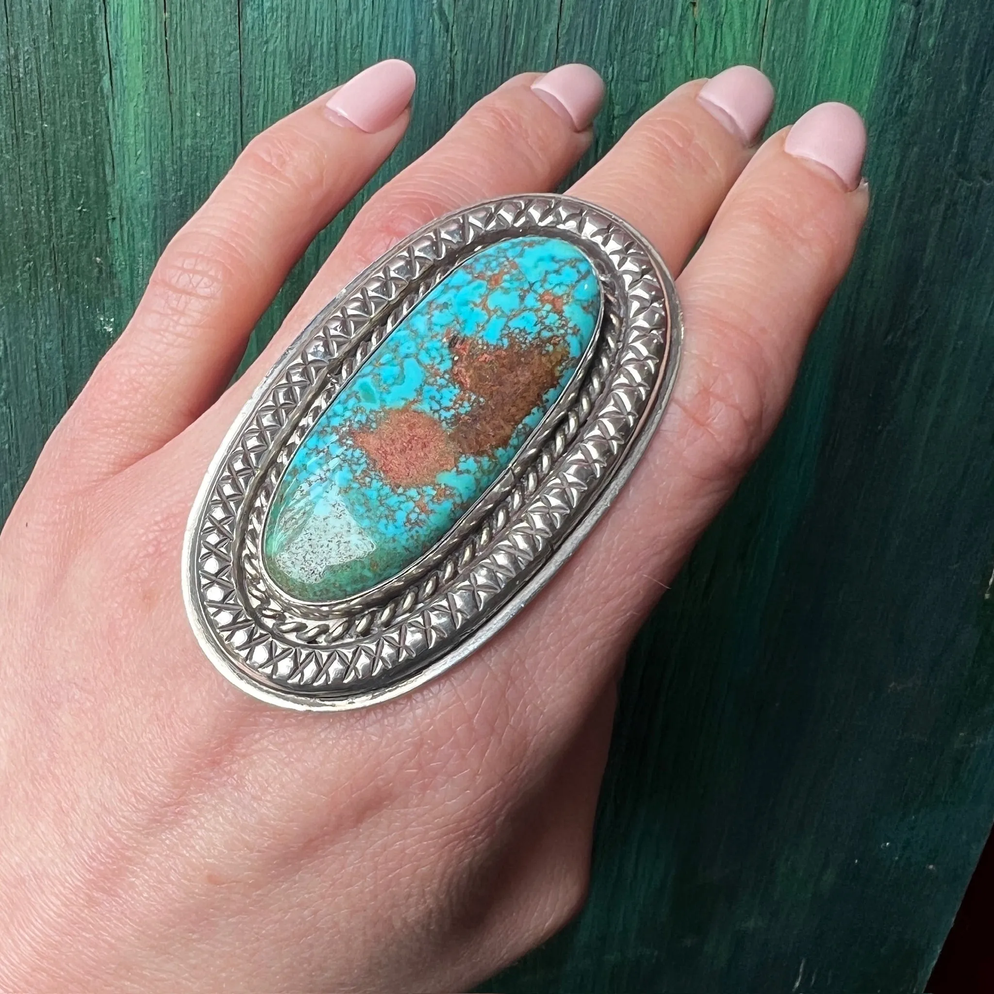 Stunning Statement Ring with Incredible Turquoise