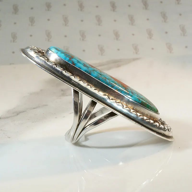 Stunning Statement Ring with Incredible Turquoise