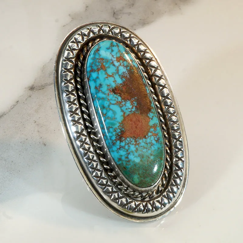 Stunning Statement Ring with Incredible Turquoise