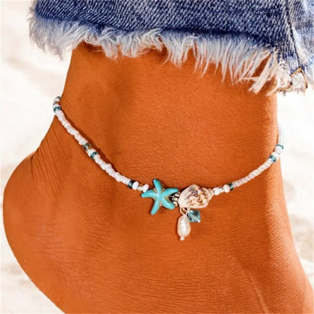 Stylemein - Shell Anklets | Seashell Anklets | Puka Shell Anklet