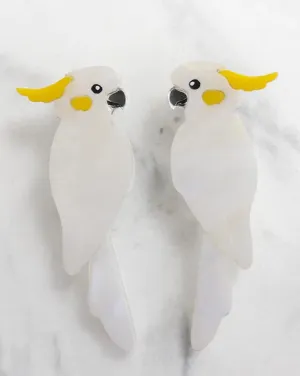 Sulphur-Crested Cockatoo Earrings