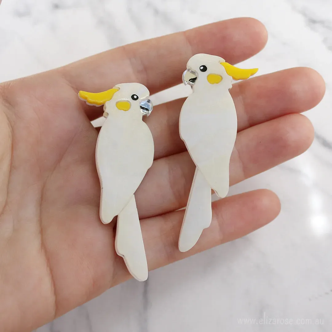 Sulphur-Crested Cockatoo Earrings