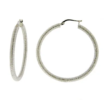 Textured Hoop Earrings