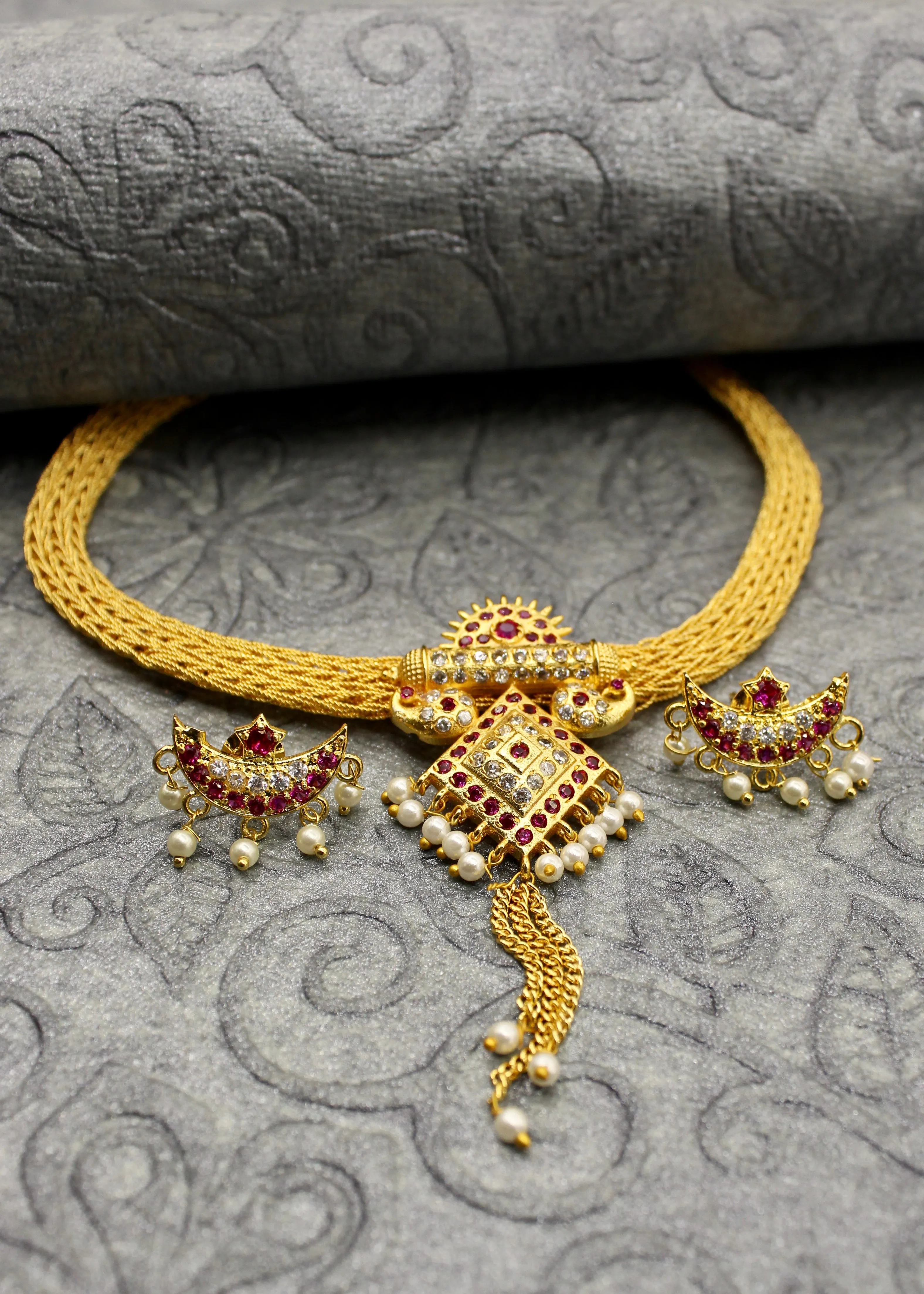 UNIQUE DESIGNER MALHAR NECKLACE