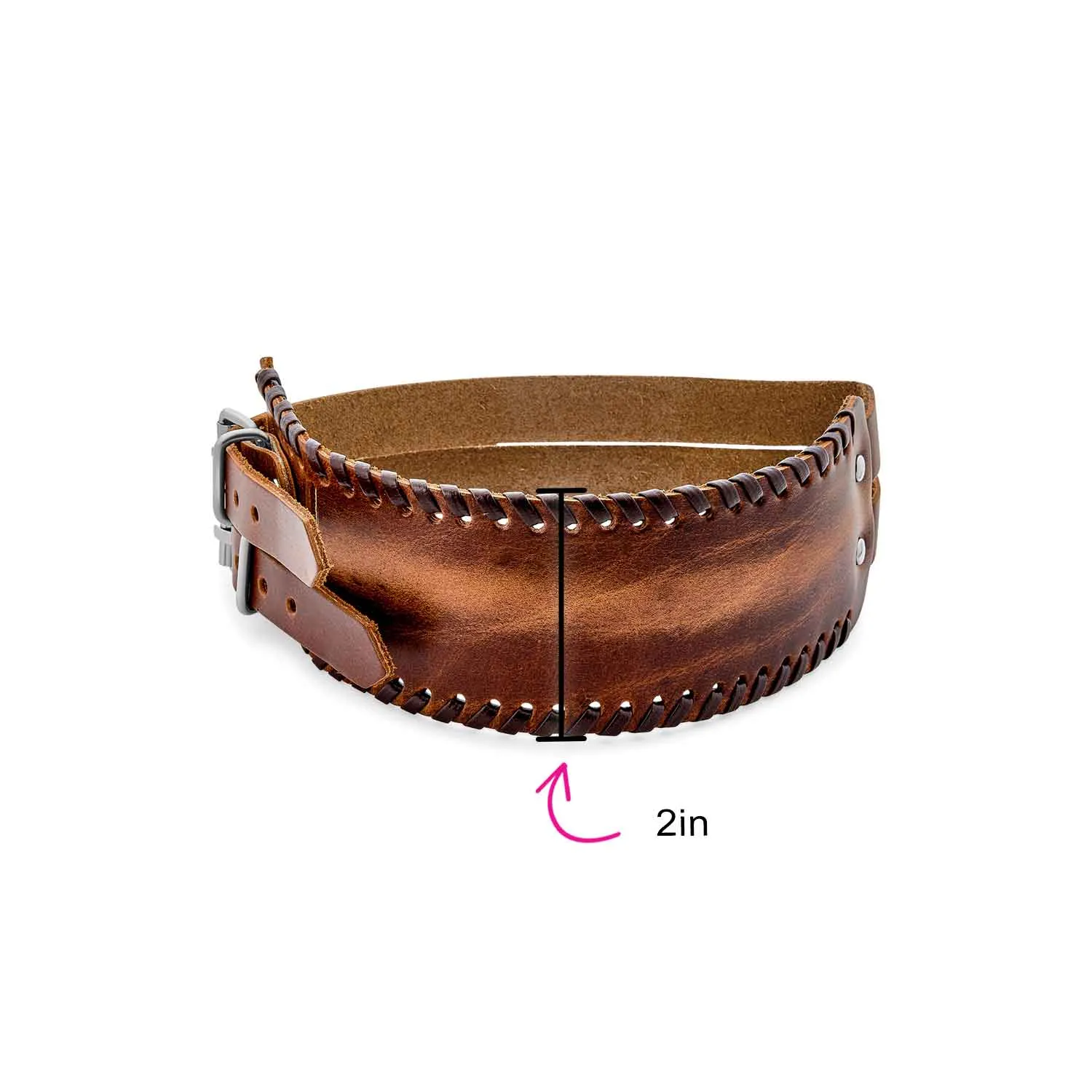 Unisex Retro Biker Punk Rocker Leather Cuff Bracelet with Buckle Strap