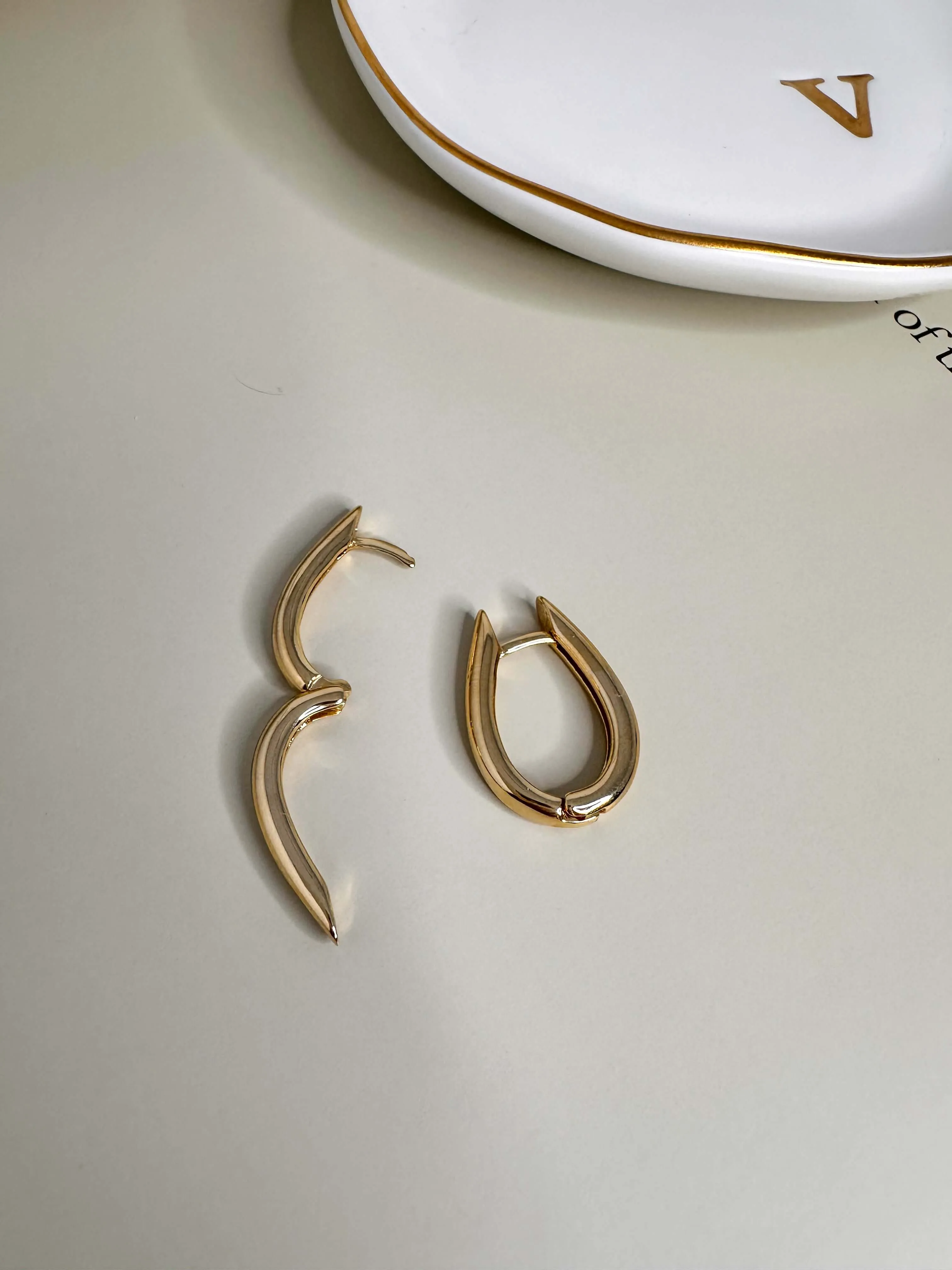 Velani U Hoop Earrings