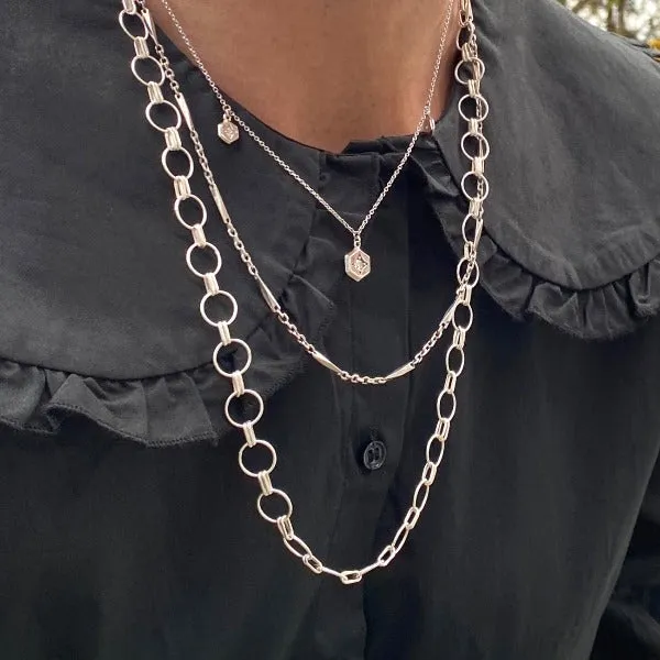 Vintage Fancy Link Chain Necklace