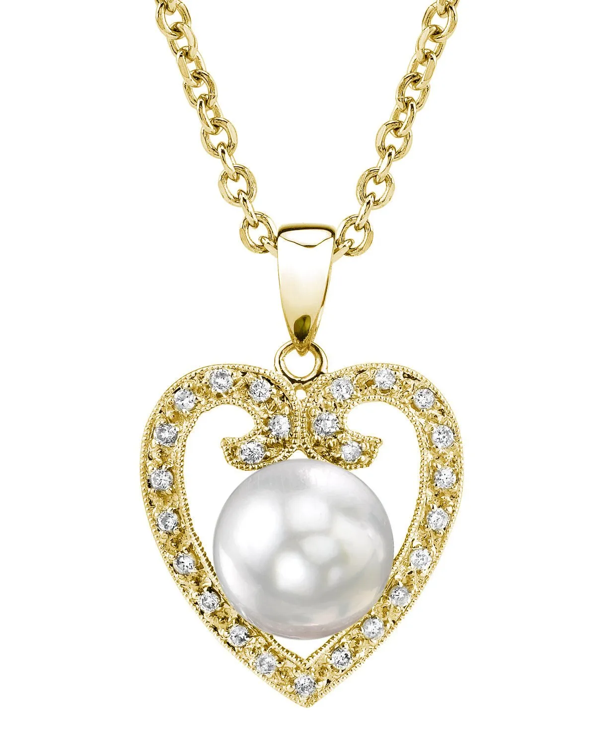 White South Sea Pearl & Diamond Serenade Pendant