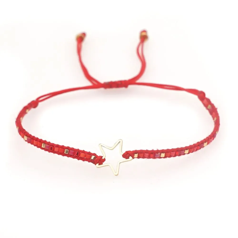 Women's Beaded Christian Star Bracelet