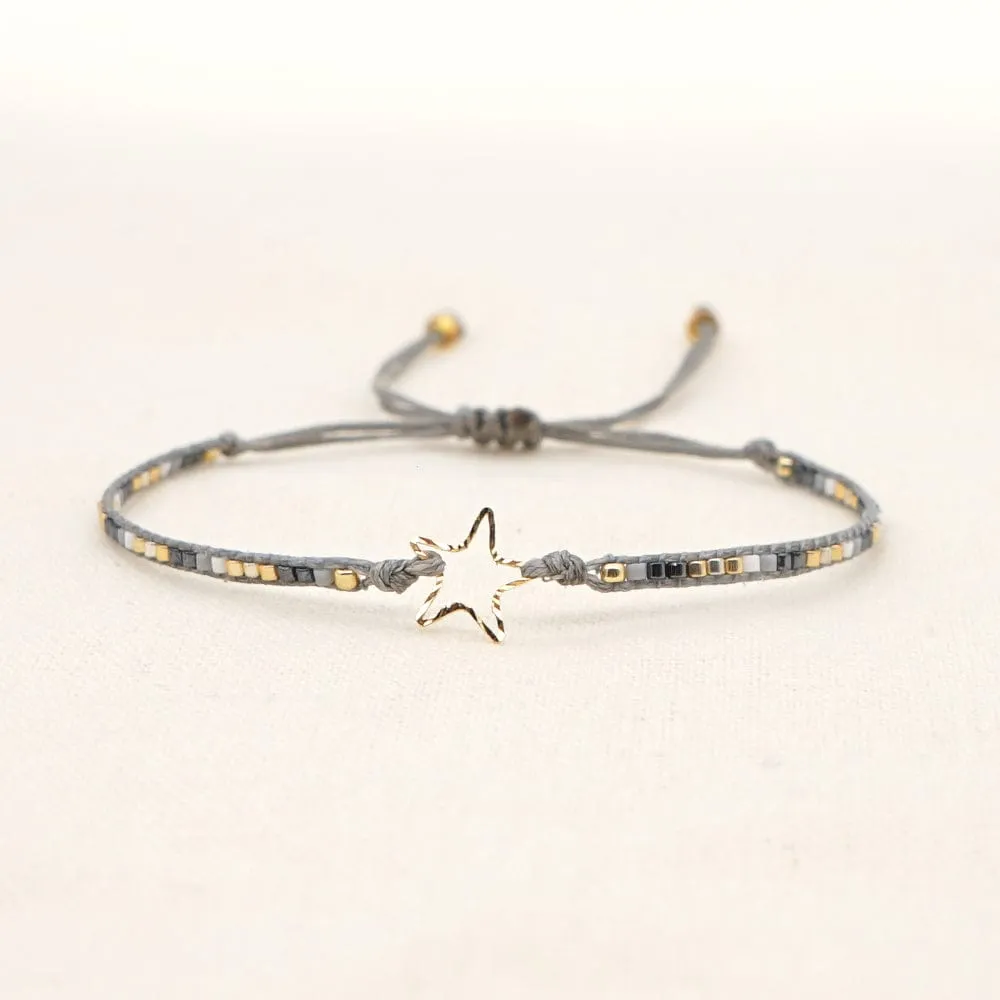 Women's Beaded Christian Star Bracelet