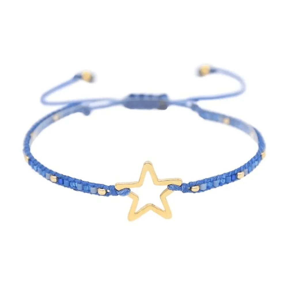 Women's Beaded Christian Star Bracelet