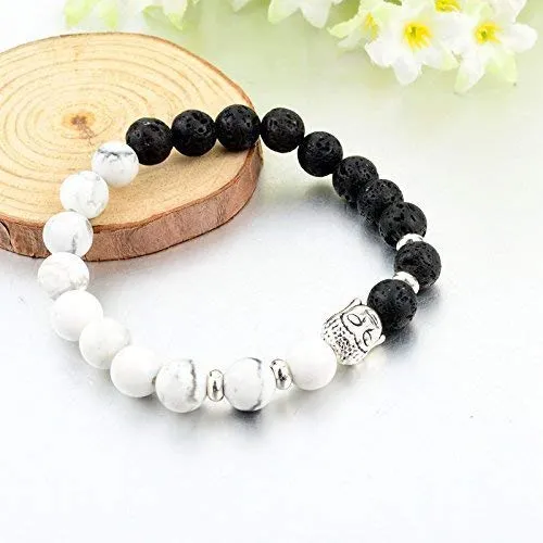 Yellow Chimes Beads Bracelet for Men 2 Pcs Combo Reiki Meditation Healing Charm Beaded Buddha Bracelets for Women and Men